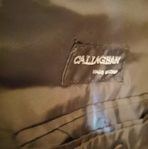 Callaghan Made In Italy Wool Silk Embroidered Collar Vintage Women's Blazer Sz M - Picture 9 of 10